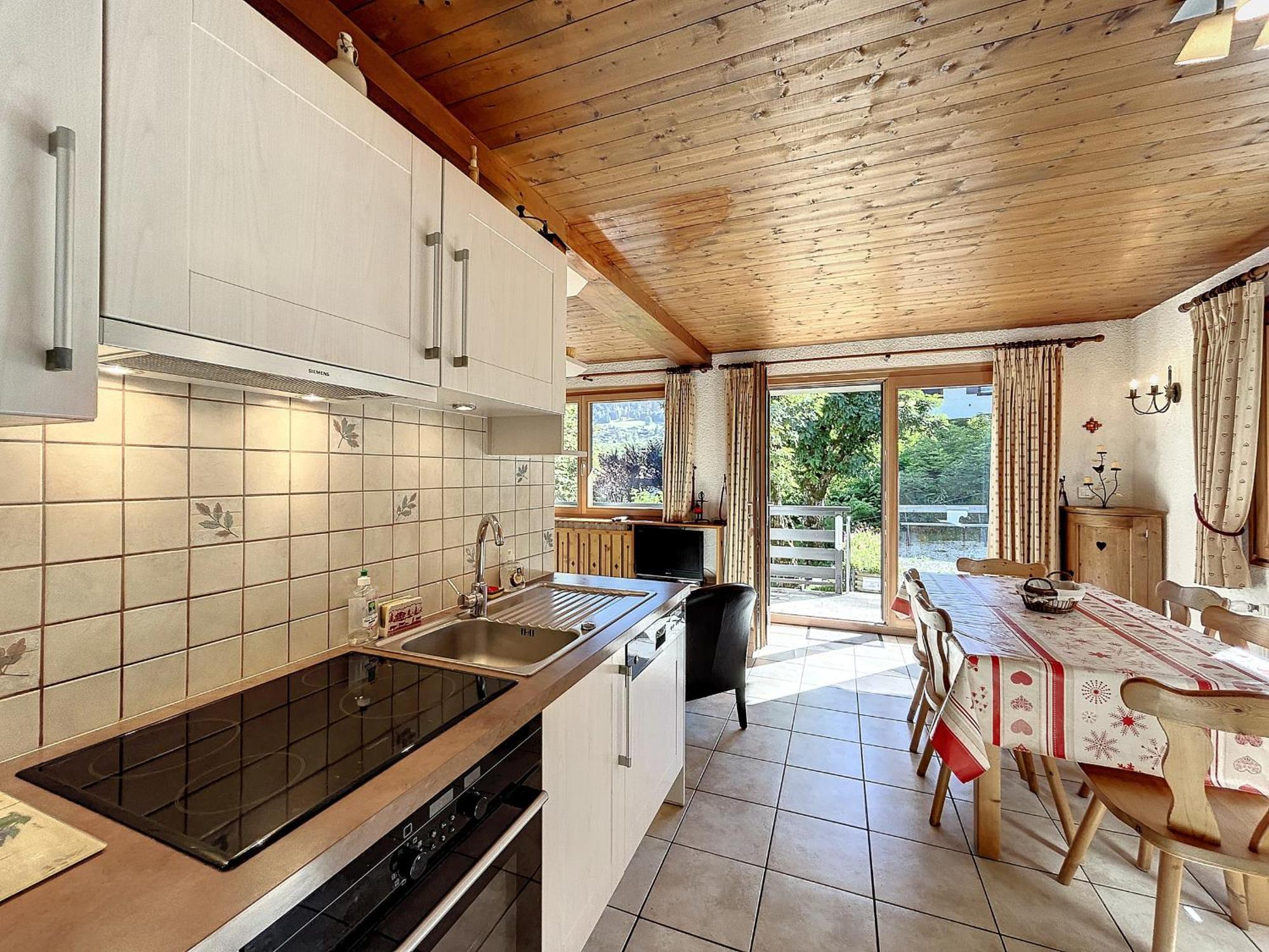 Bel Apt Au Centre De Combloux Avec Jardin, Balcon, Wifi Et Parking A 300M Des Commerces - Fr-1-560-52 Bagian luar foto